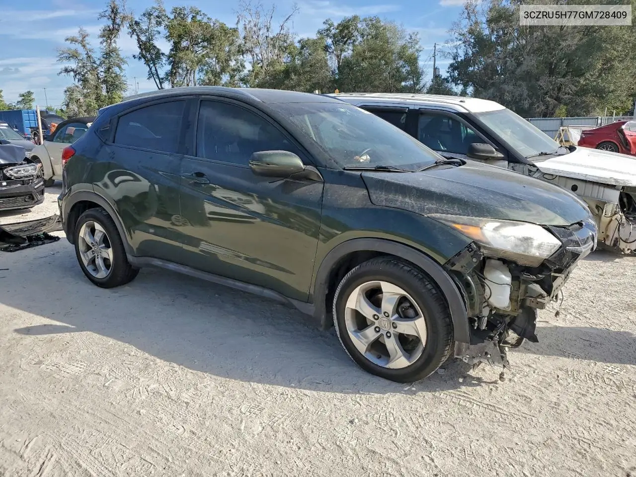 3CZRU5H77GM728409 2016 Honda Hr-V Exl