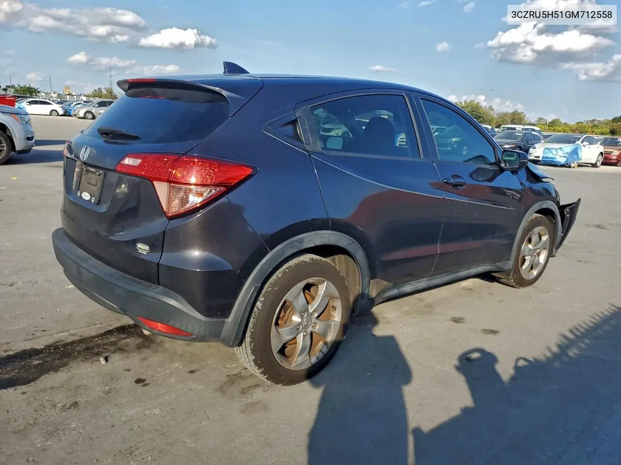 3CZRU5H51GM712558 2016 Honda Hr-V Ex