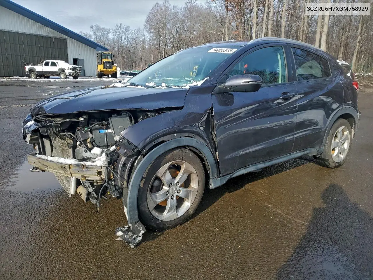 3CZRU6H7XGM758929 2016 Honda Hr-V Exl