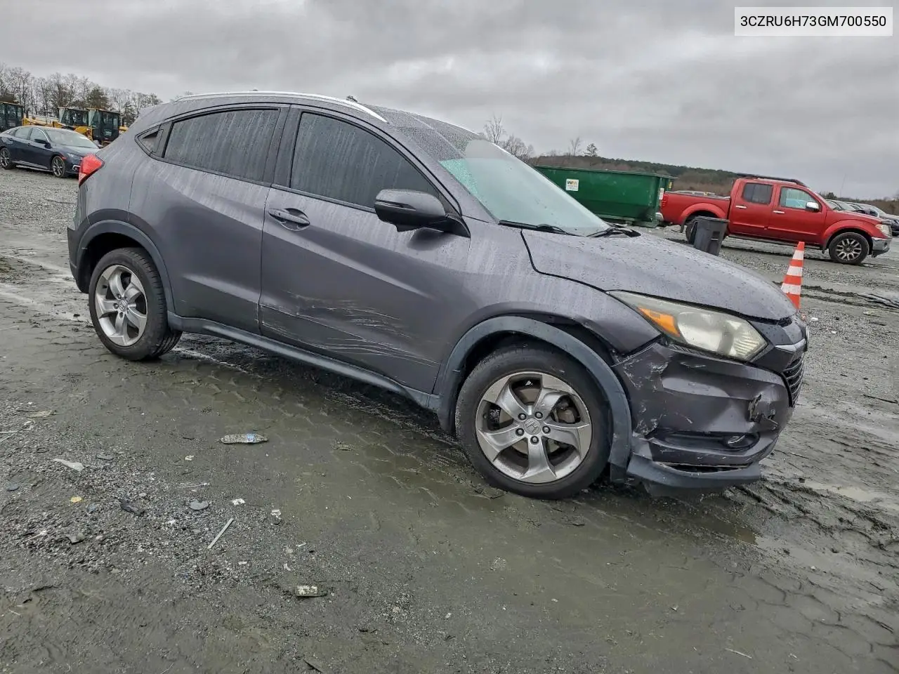 3CZRU6H73GM700550 2016 Honda Hr-V Exl