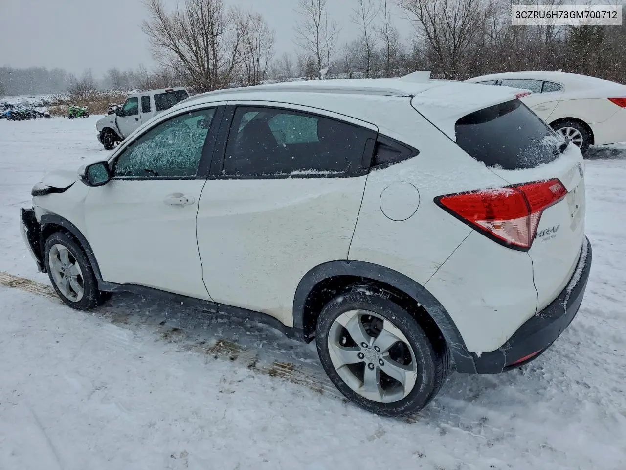 3CZRU6H73GM700712 2016 Honda Hr-V Exl