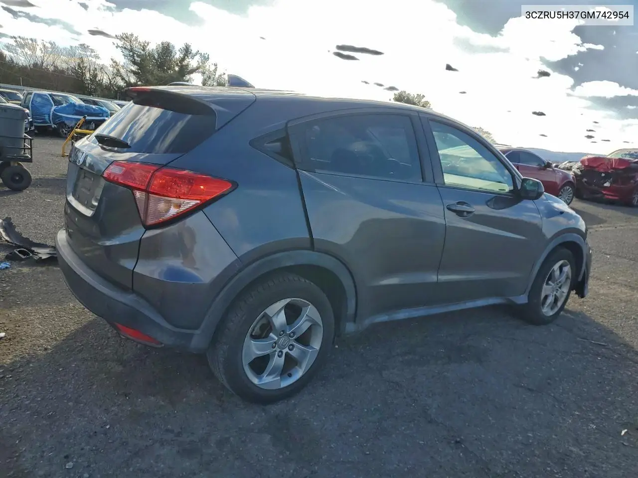 3CZRU5H37GM742954 2016 Honda Hr-V Lx