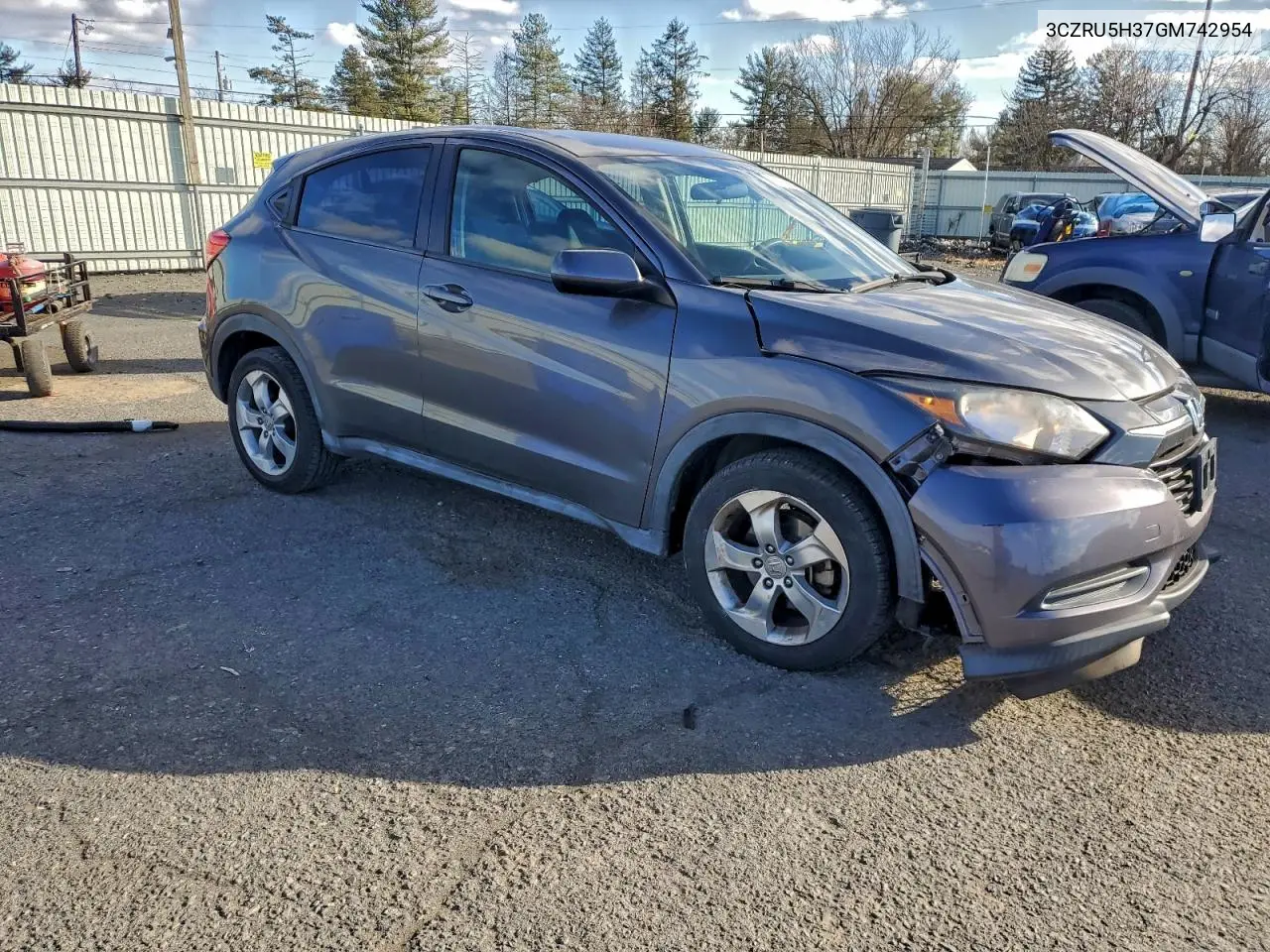 3CZRU5H37GM742954 2016 Honda Hr-V Lx