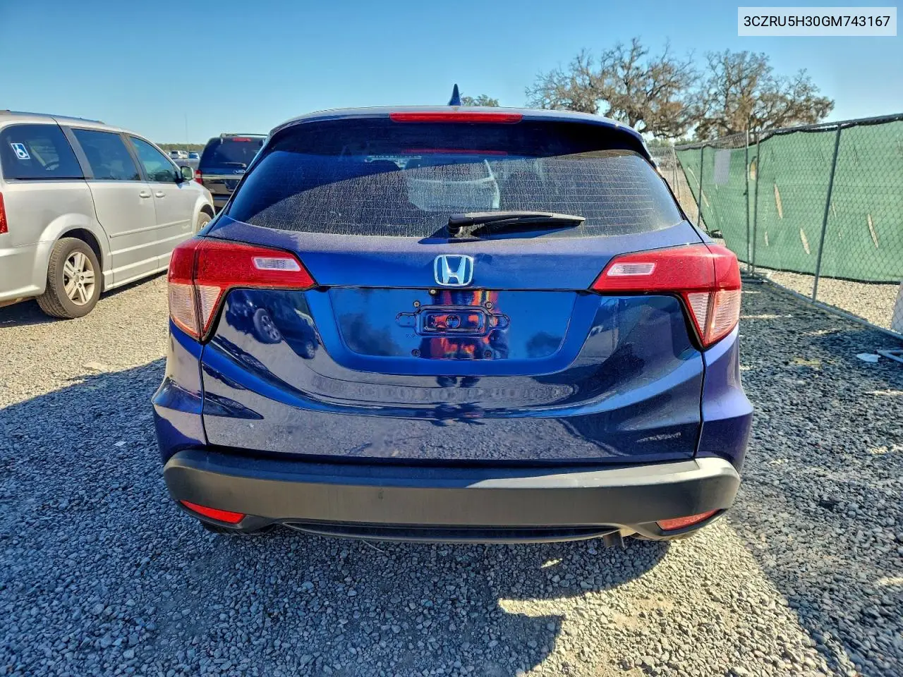 3CZRU5H30GM743167 2016 Honda Hr-V Lx