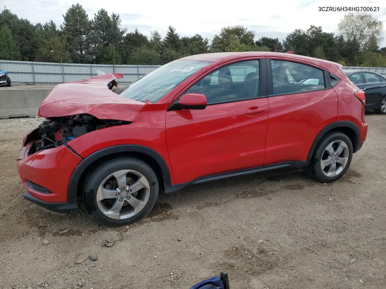 3CZRU6H34HG700621 2017 Honda Hr-V Lx