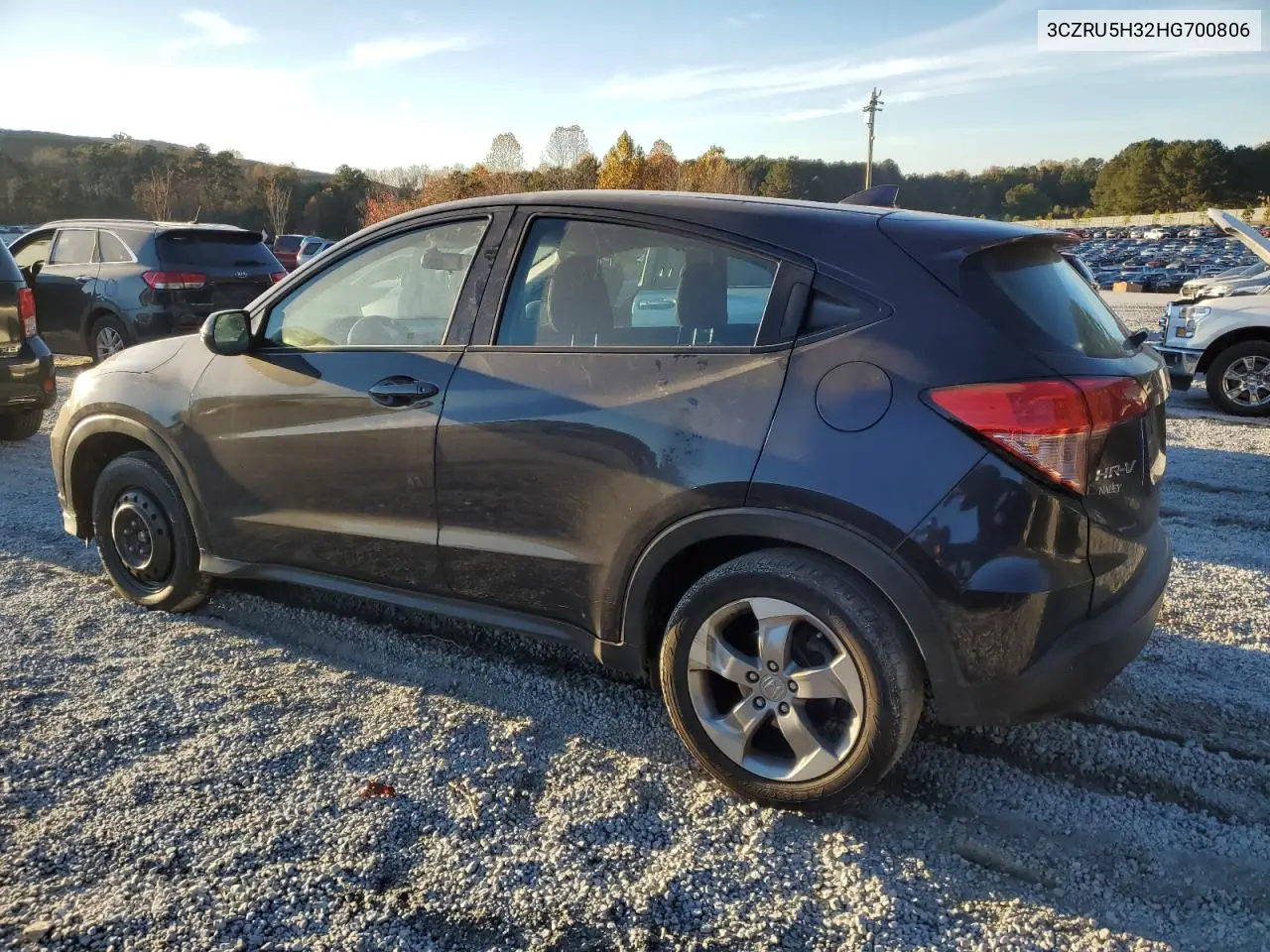 3CZRU5H32HG700806 2017 Honda Hr-V Lx