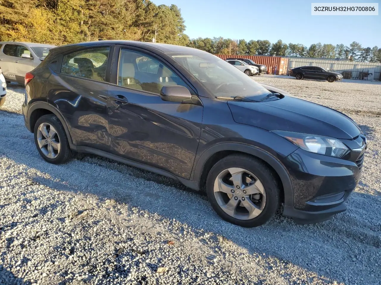 3CZRU5H32HG700806 2017 Honda Hr-V Lx