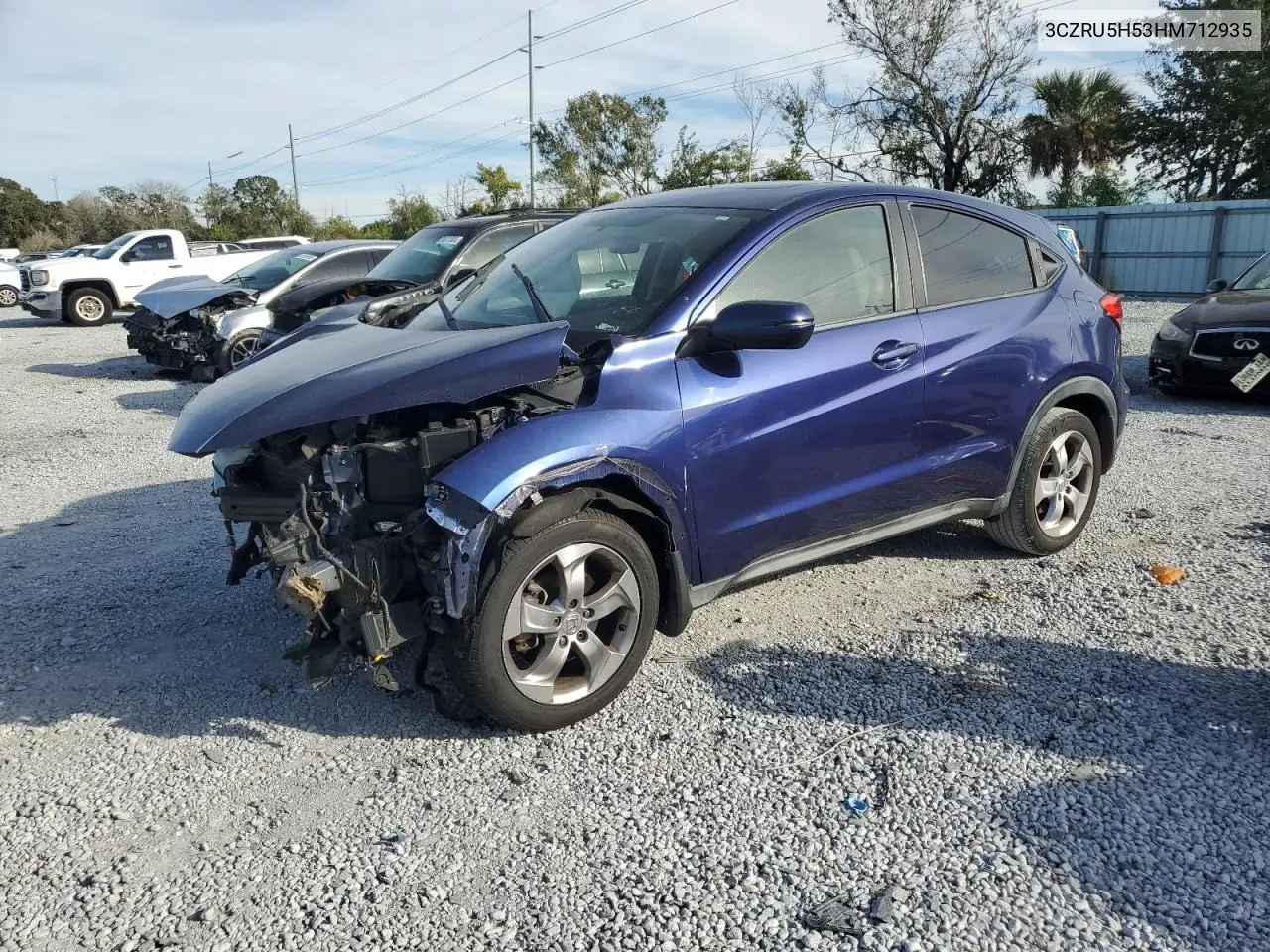 3CZRU5H53HM712935 2017 Honda Hr-V Ex