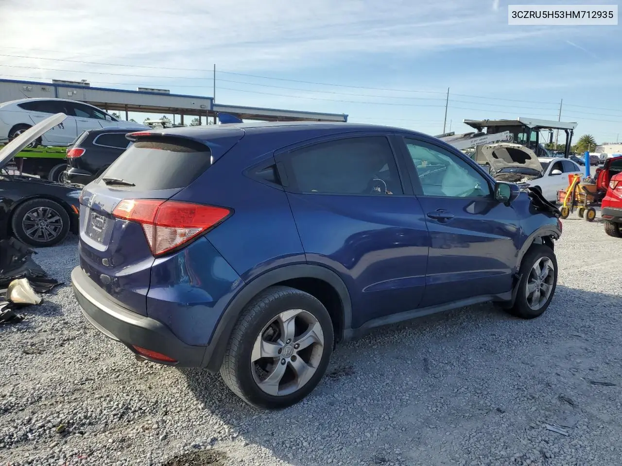 3CZRU5H53HM712935 2017 Honda Hr-V Ex