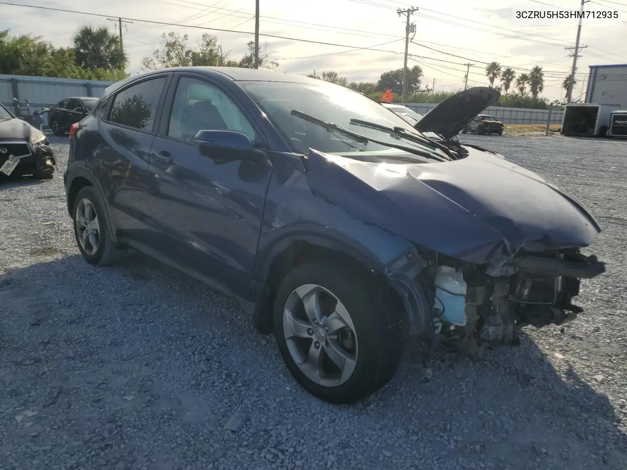 3CZRU5H53HM712935 2017 Honda Hr-V Ex