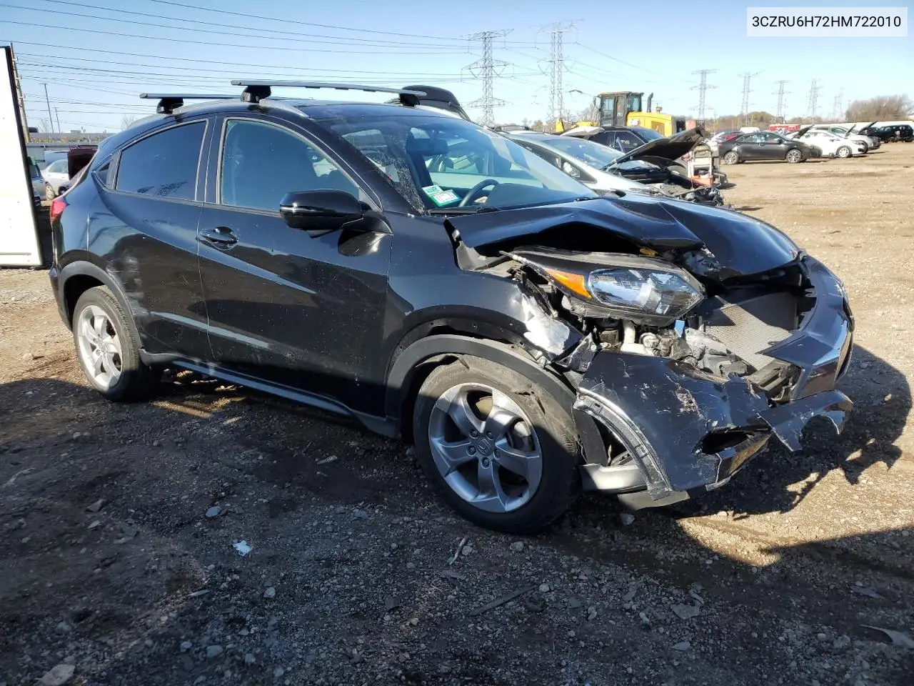 3CZRU6H72HM722010 2017 Honda Hr-V Exl