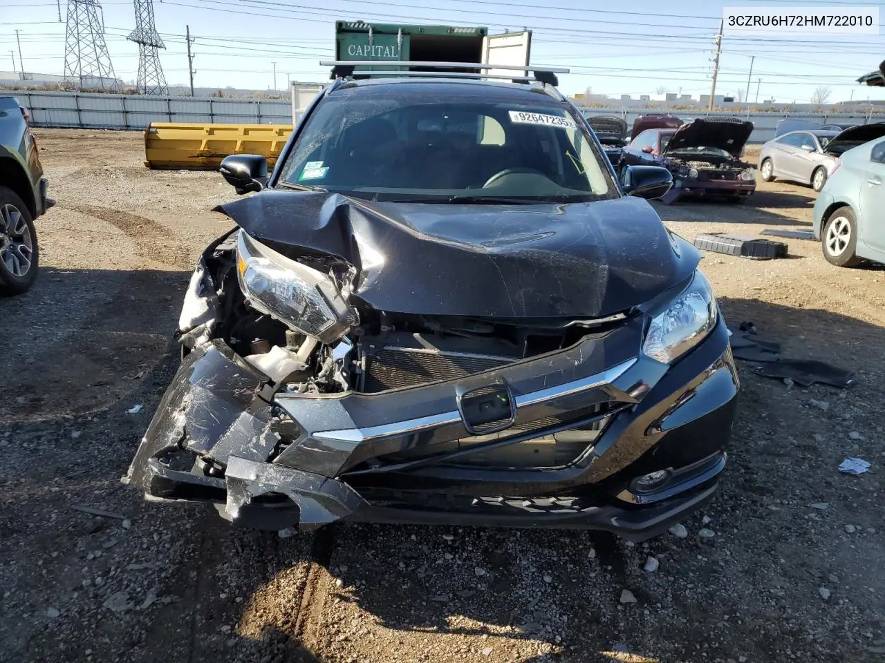 3CZRU6H72HM722010 2017 Honda Hr-V Exl