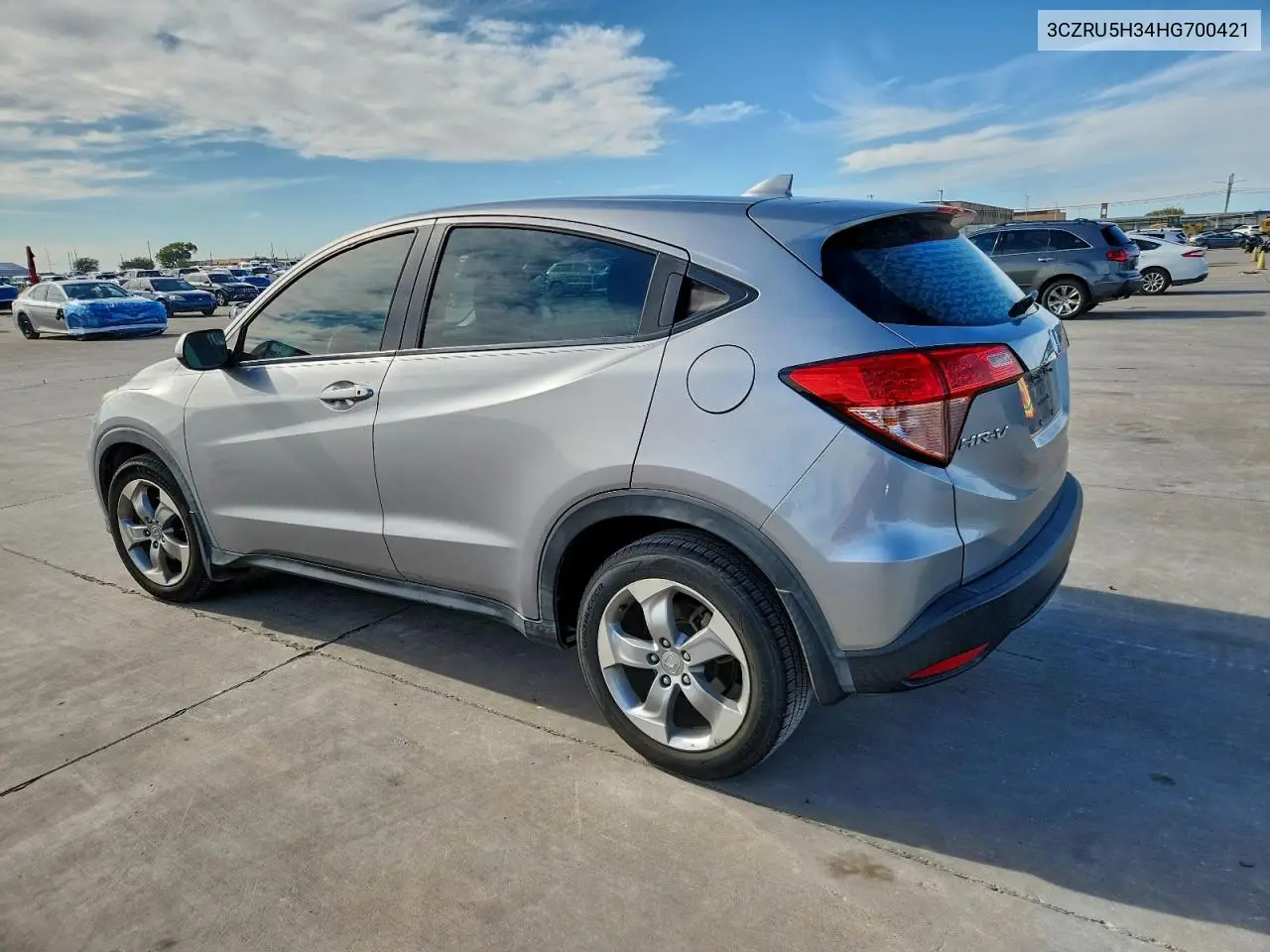 3CZRU5H34HG700421 2017 Honda Hr-V Lx