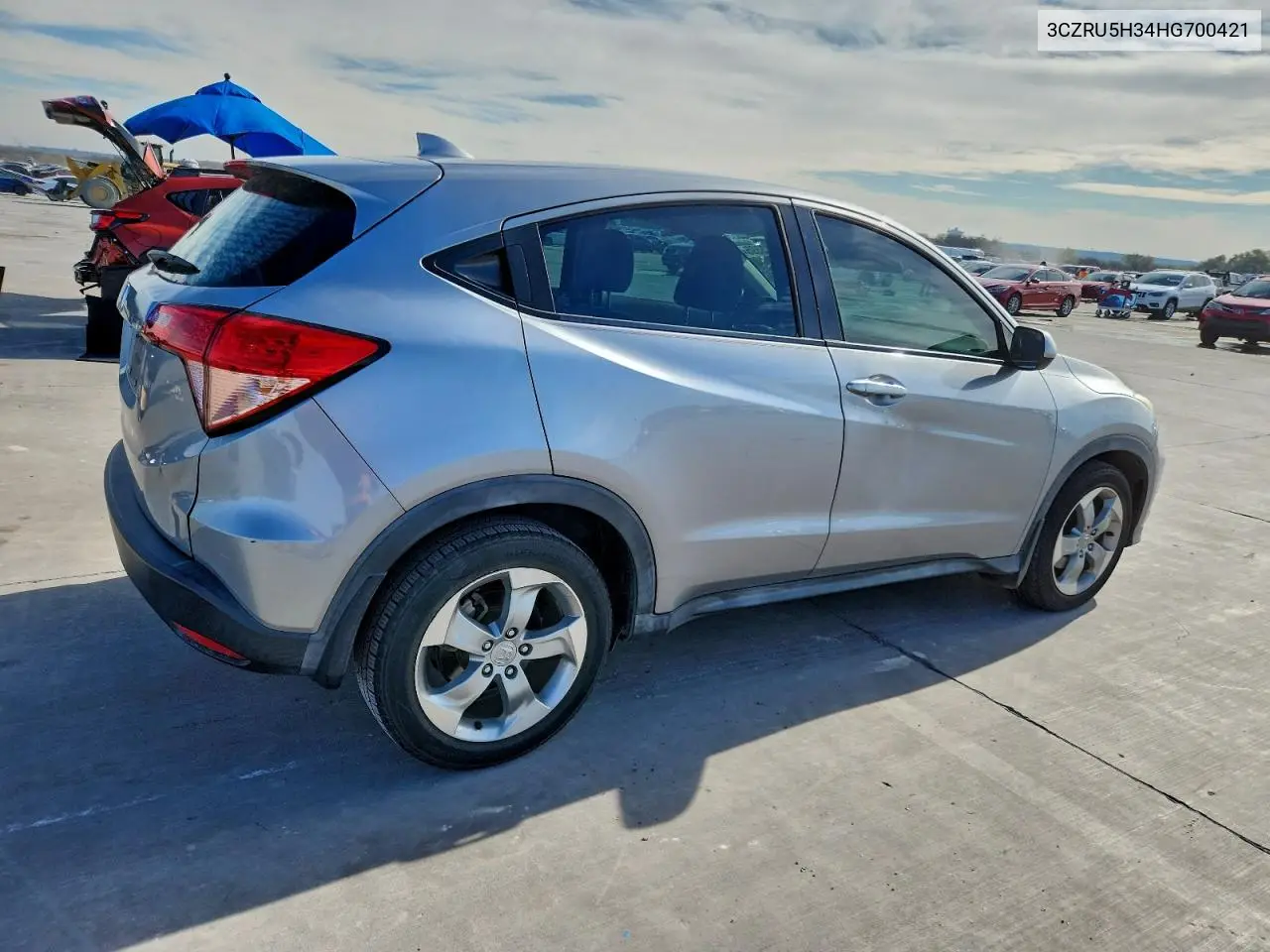 3CZRU5H34HG700421 2017 Honda Hr-V Lx