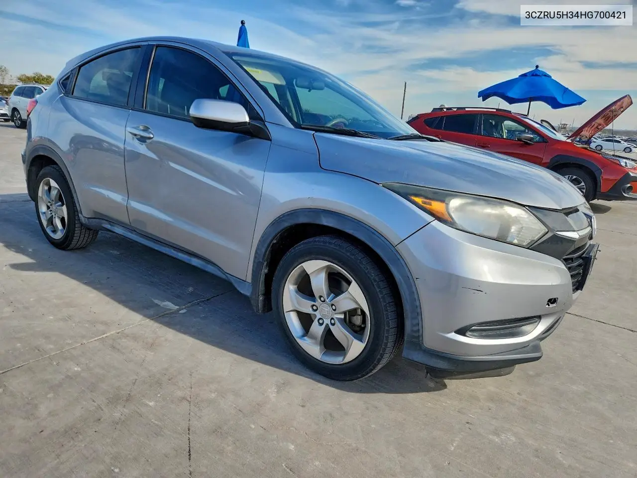 3CZRU5H34HG700421 2017 Honda Hr-V Lx