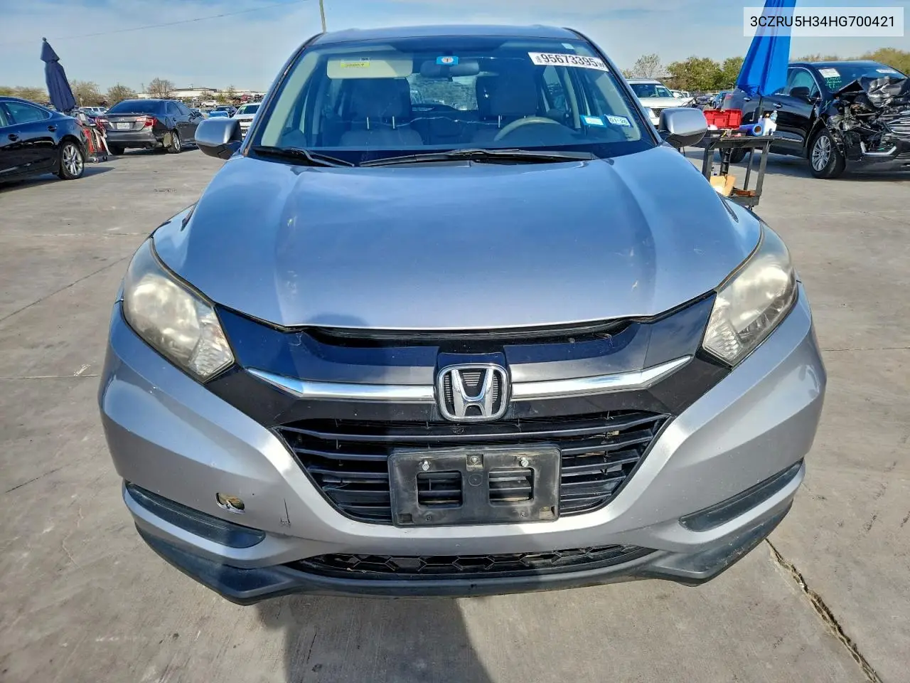 3CZRU5H34HG700421 2017 Honda Hr-V Lx