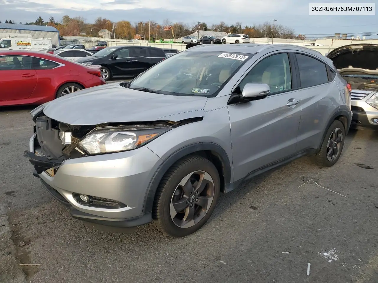 3CZRU6H76JM707113 2018 Honda Hr-V Exl