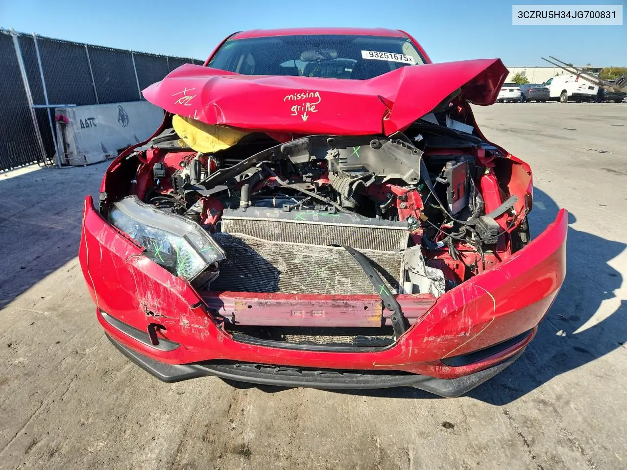 3CZRU5H34JG700831 2018 Honda Hr-V Lx