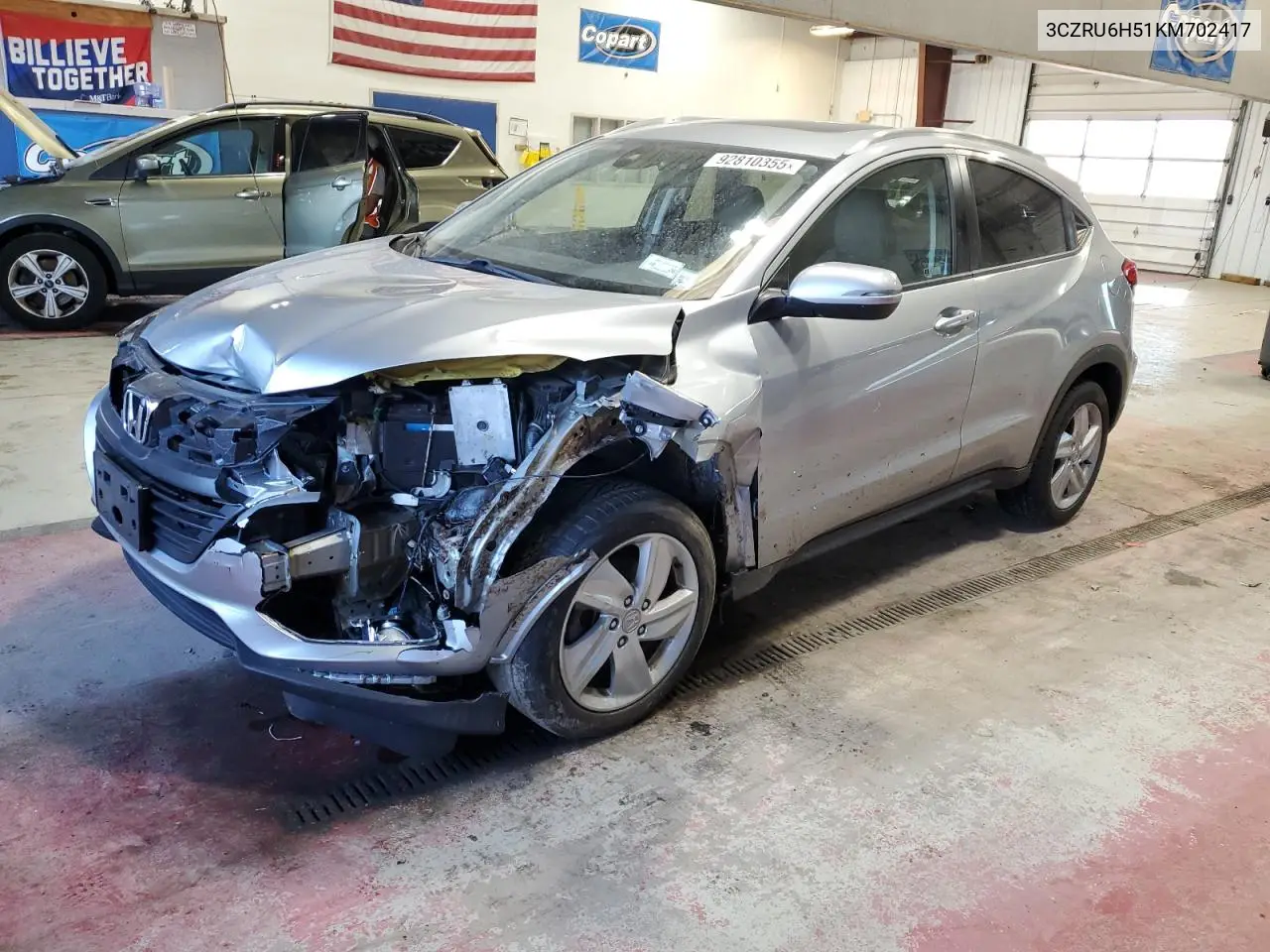 3CZRU6H51KM702417 2019 Honda Hr-V Ex