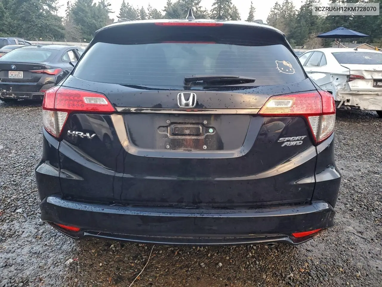 3CZRU6H12KM728070 2019 Honda Hr-V Sport