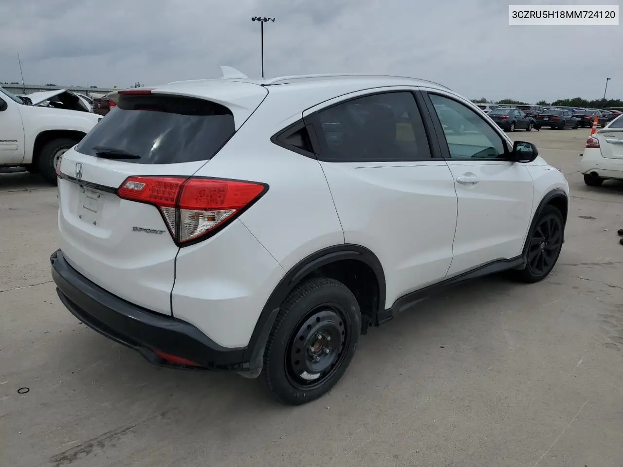 3CZRU5H18MM724120 2021 Honda Hr-V Sport