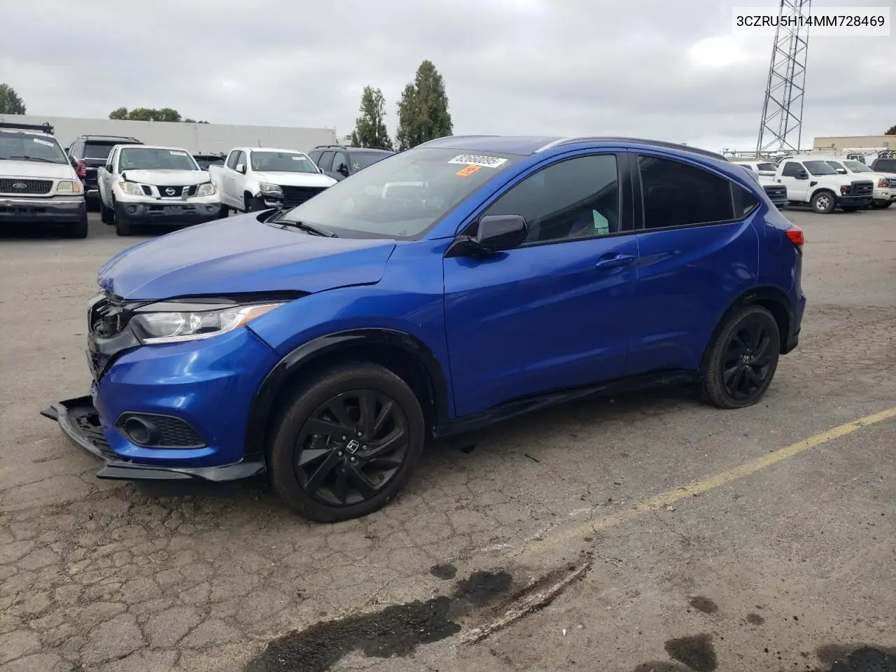 3CZRU5H14MM728469 2021 Honda Hr-V Sport