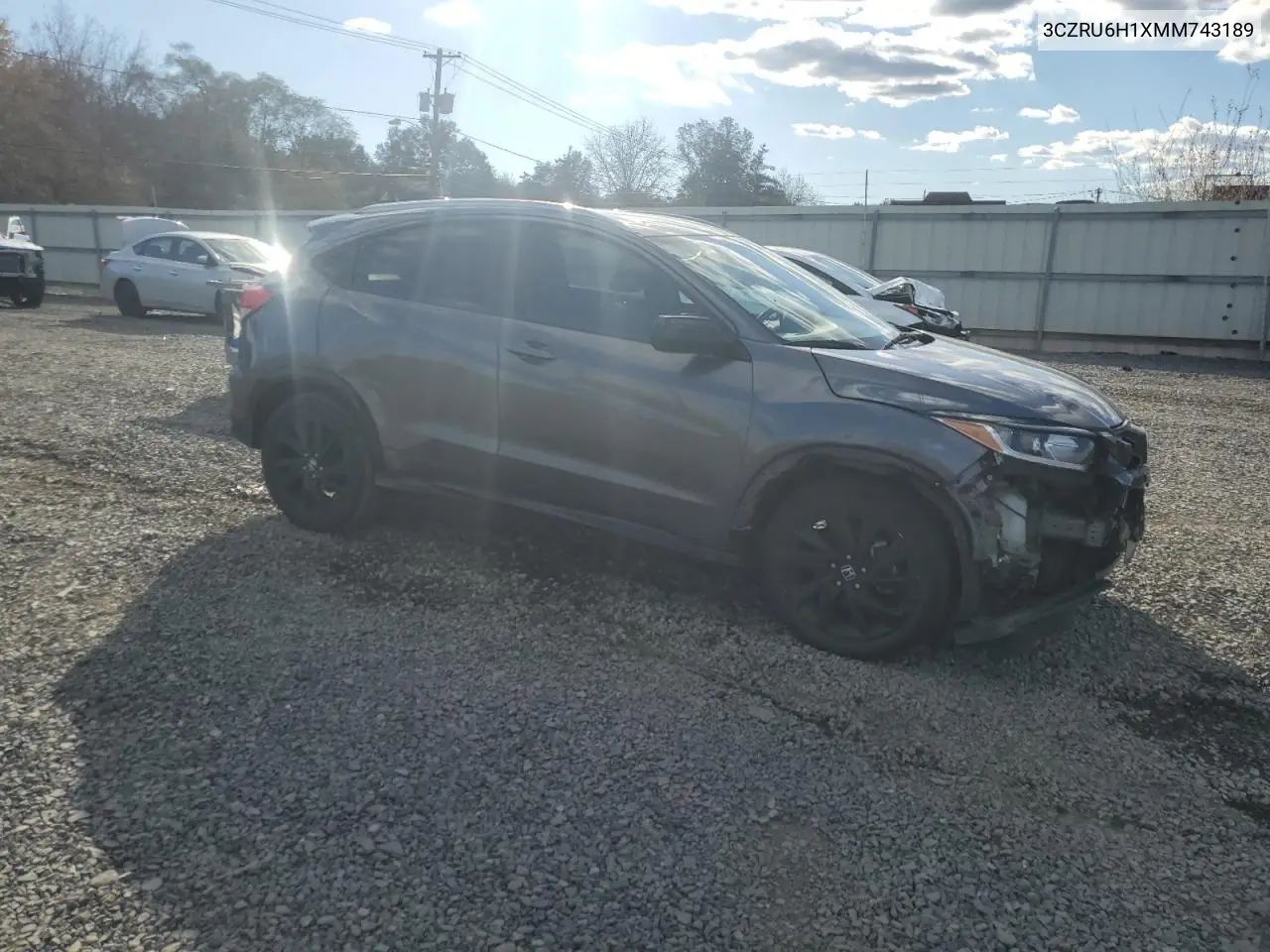 3CZRU6H1XMM743189 2021 Honda Hr-V Sport