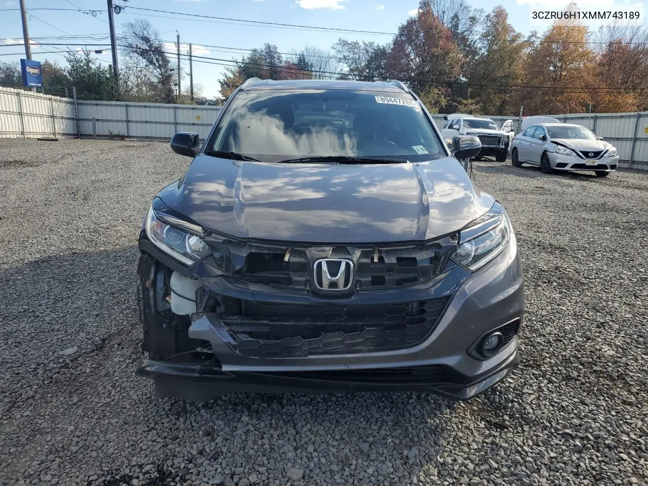 3CZRU6H1XMM743189 2021 Honda Hr-V Sport