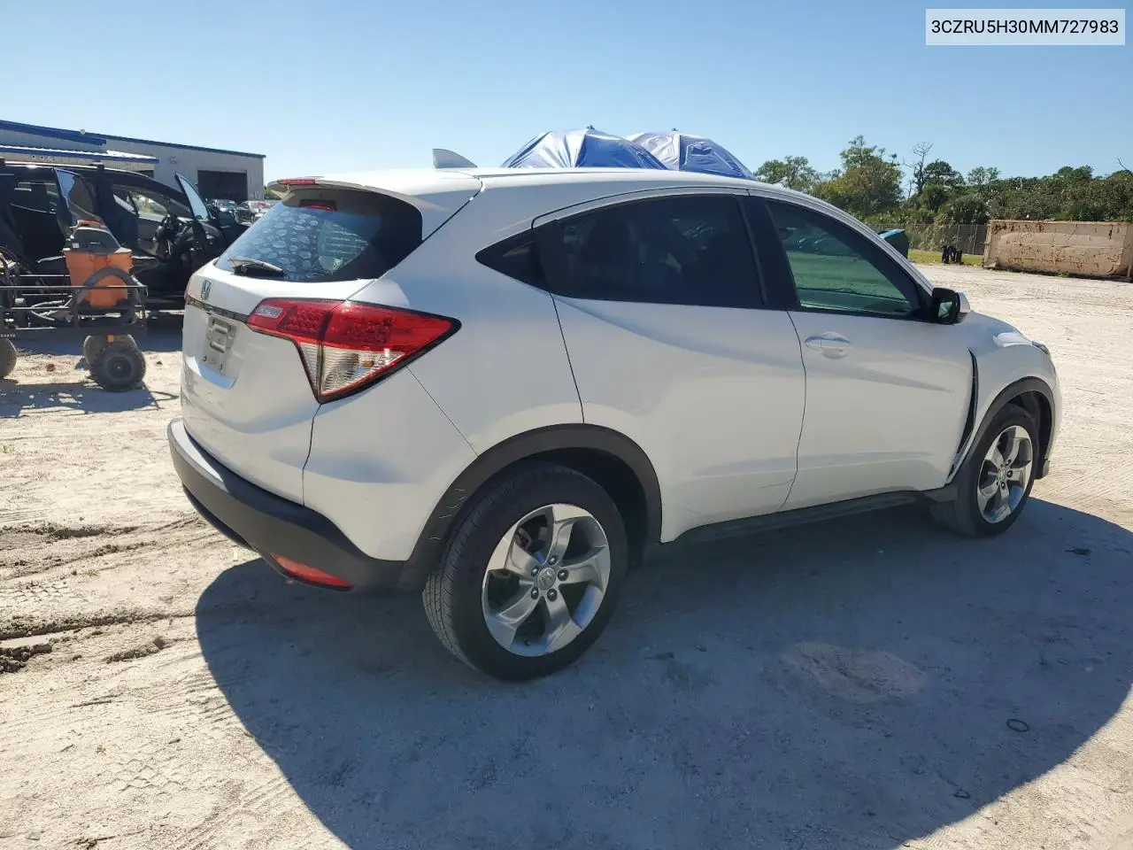 3CZRU5H30MM727983 2021 Honda Hr-V Lx