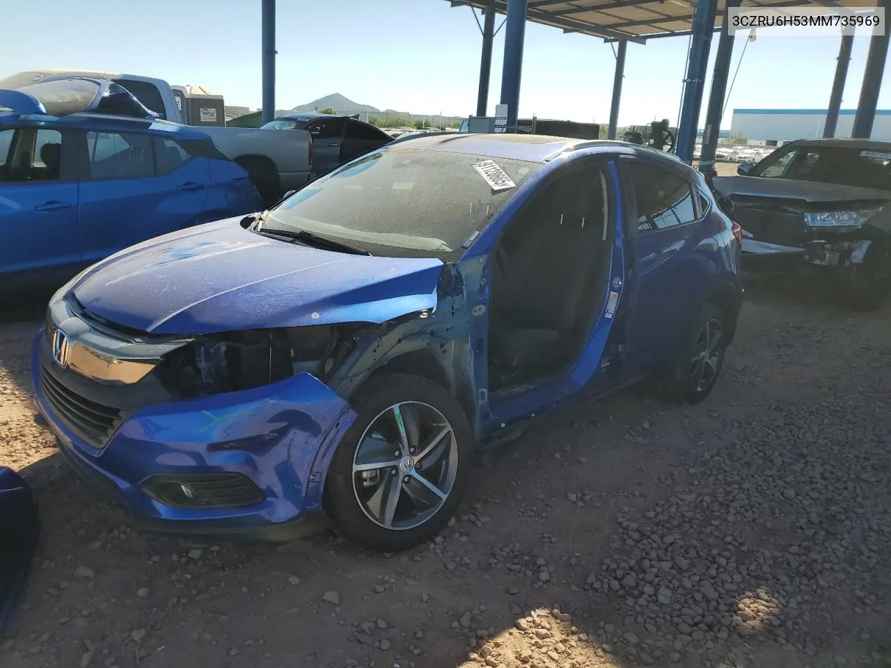 3CZRU6H53MM735969 2021 Honda Hr-V Ex