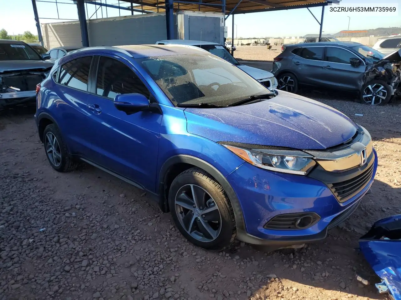3CZRU6H53MM735969 2021 Honda Hr-V Ex