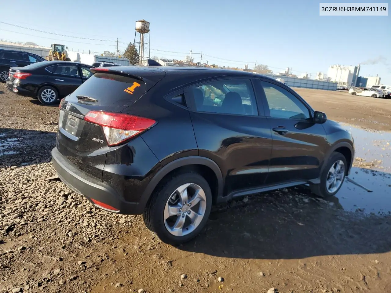 3CZRU6H38MM741149 2021 Honda Hr-V Lx