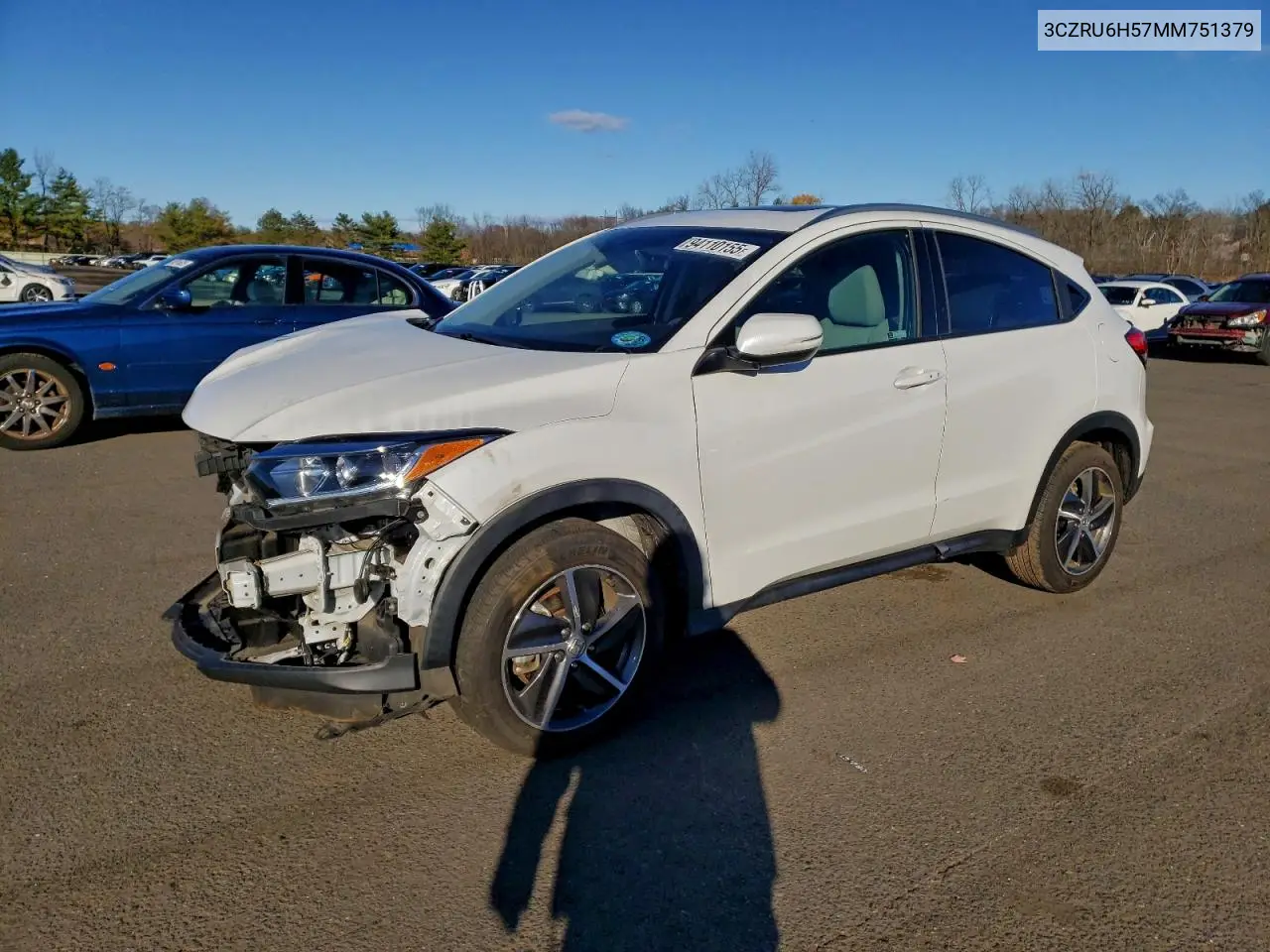 3CZRU6H57MM751379 2021 Honda Hr-V Ex