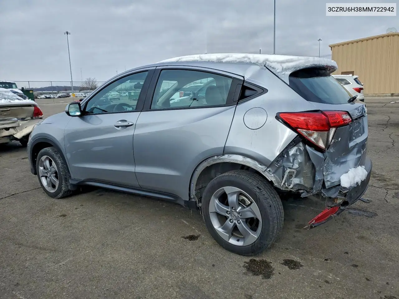 3CZRU6H38MM722942 2021 Honda Hr-V Lx