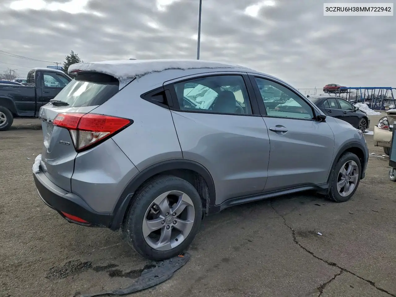 3CZRU6H38MM722942 2021 Honda Hr-V Lx