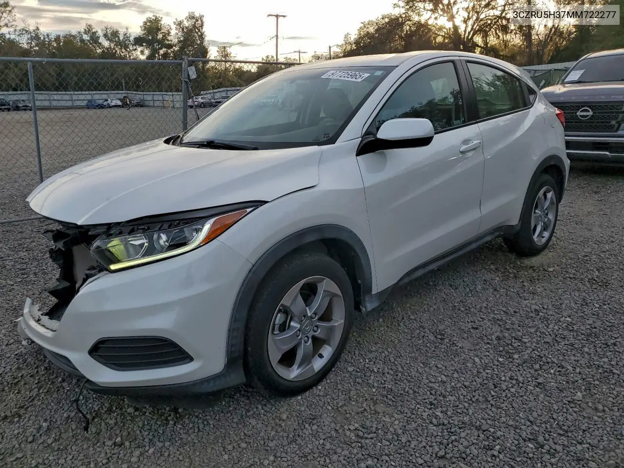 3CZRU5H37MM722277 2021 Honda Hr-V Lx