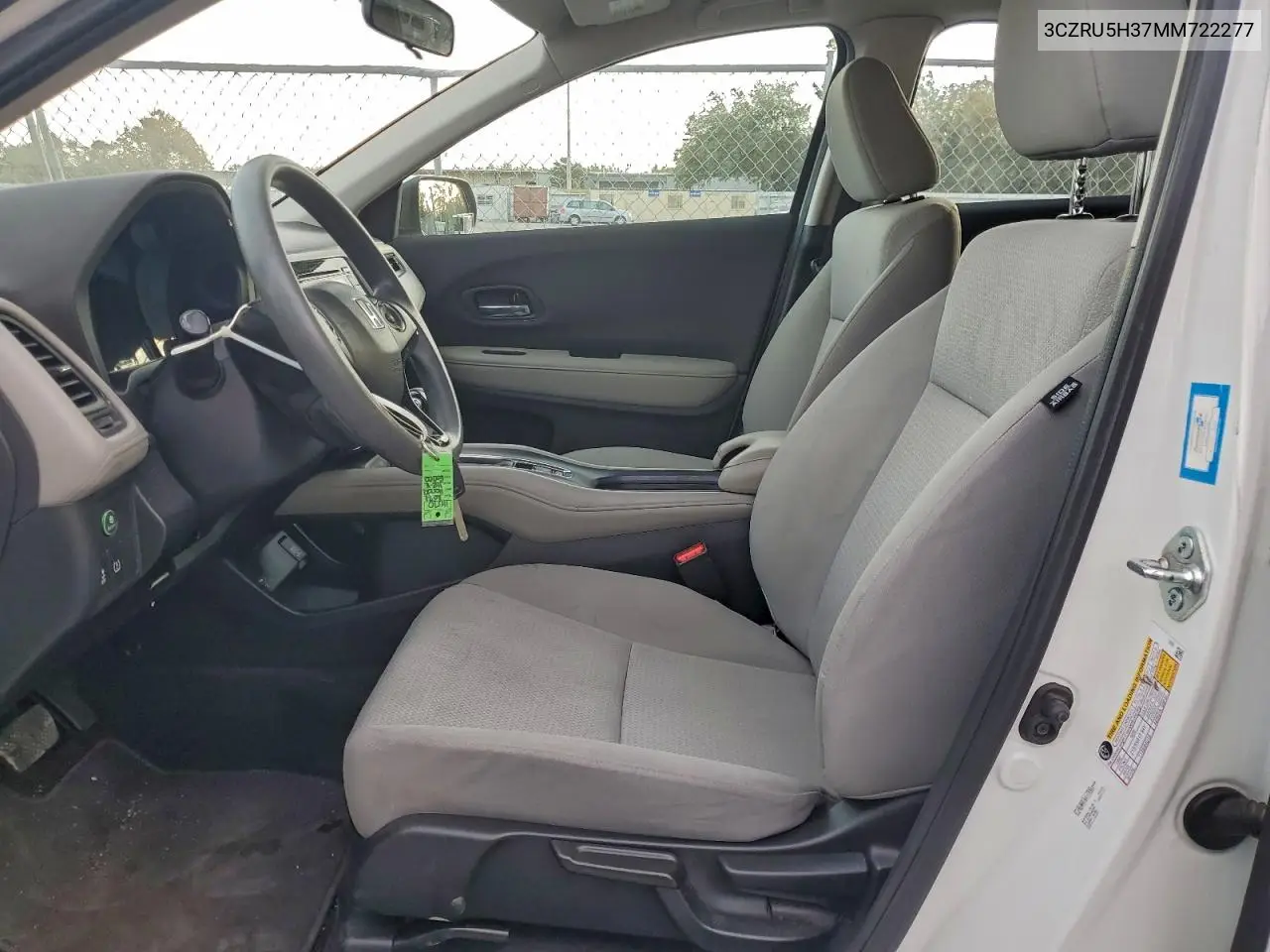 3CZRU5H37MM722277 2021 Honda Hr-V Lx