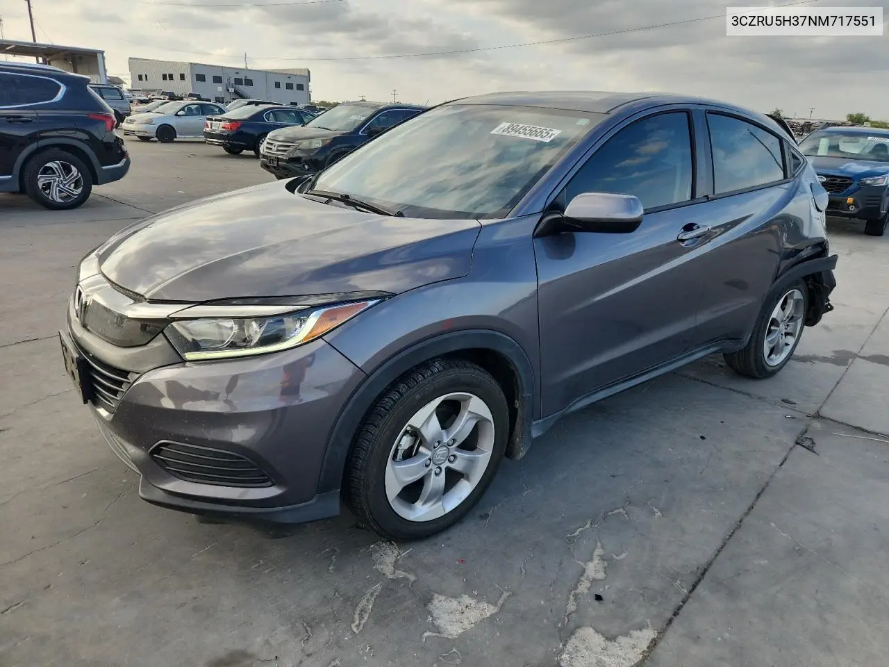 3CZRU5H37NM717551 2022 Honda Hr-V Lx
