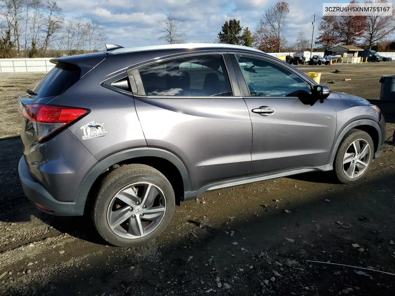 3CZRU6H5XNM755167 2022 Honda Hr-V Ex