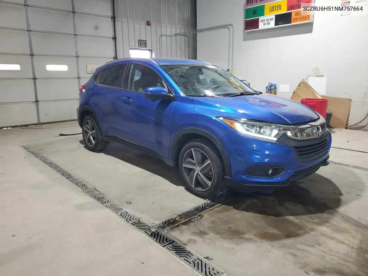 3CZRU6H51NM757664 2022 Honda Hr-V Ex