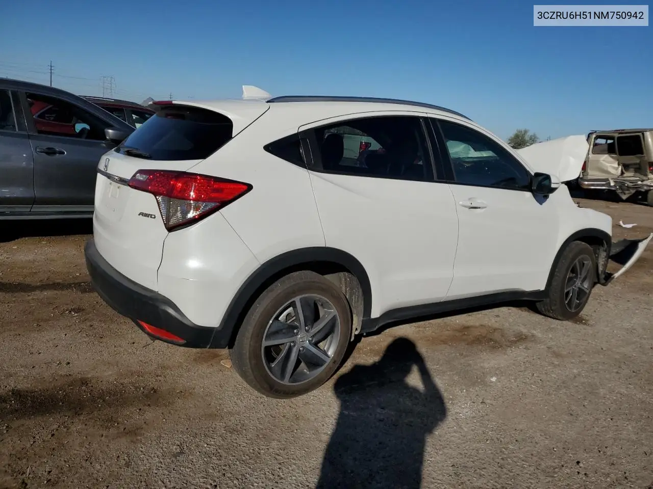 3CZRU6H51NM750942 2022 Honda Hr-V Ex