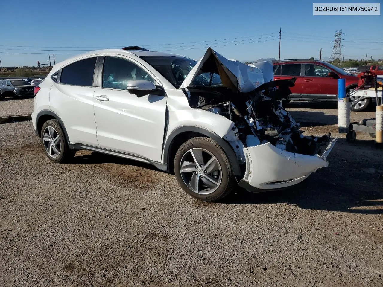 3CZRU6H51NM750942 2022 Honda Hr-V Ex