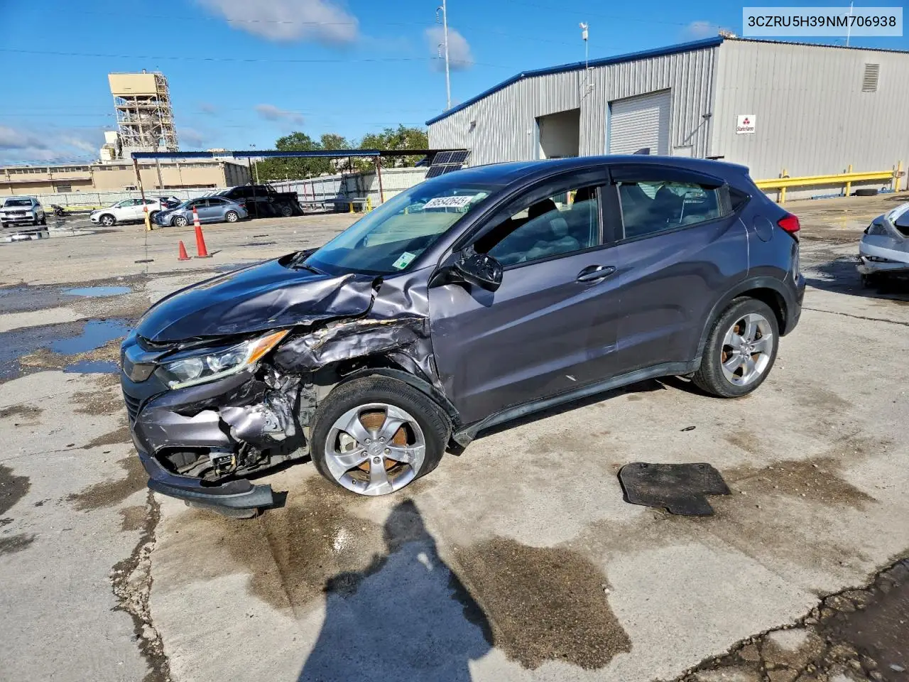3CZRU5H39NM706938 2022 Honda Hr-V Lx