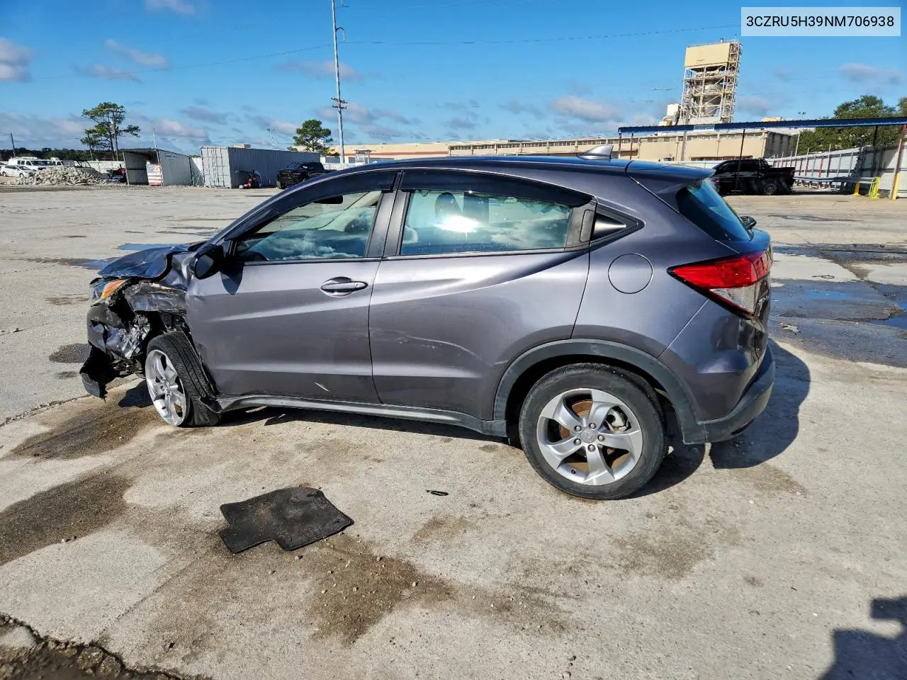 3CZRU5H39NM706938 2022 Honda Hr-V Lx