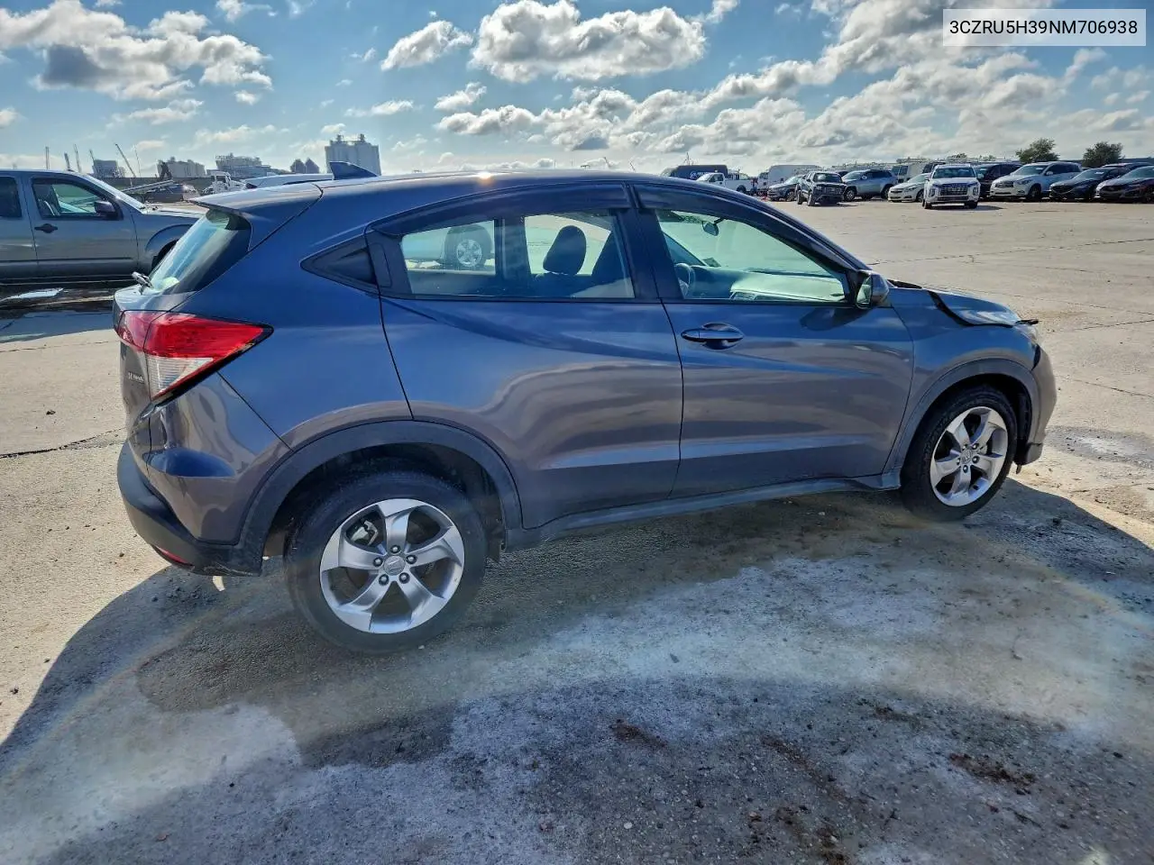 3CZRU5H39NM706938 2022 Honda Hr-V Lx
