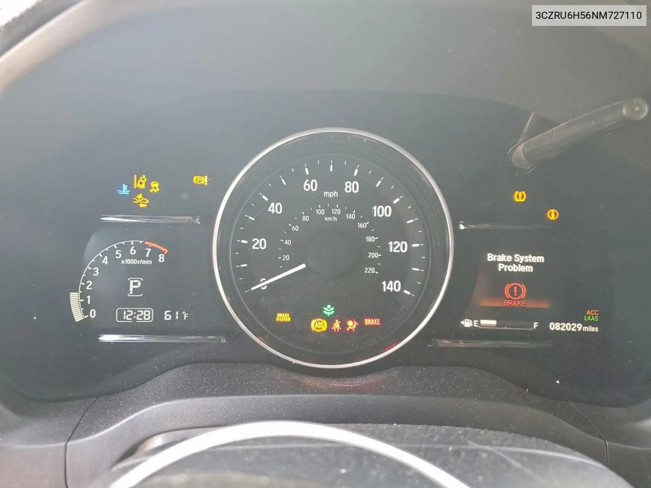 3CZRU6H56NM727110 2022 Honda Hr-V Ex