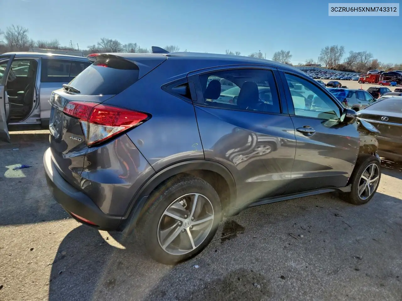 3CZRU6H5XNM743312 2022 Honda Hr-V Ex