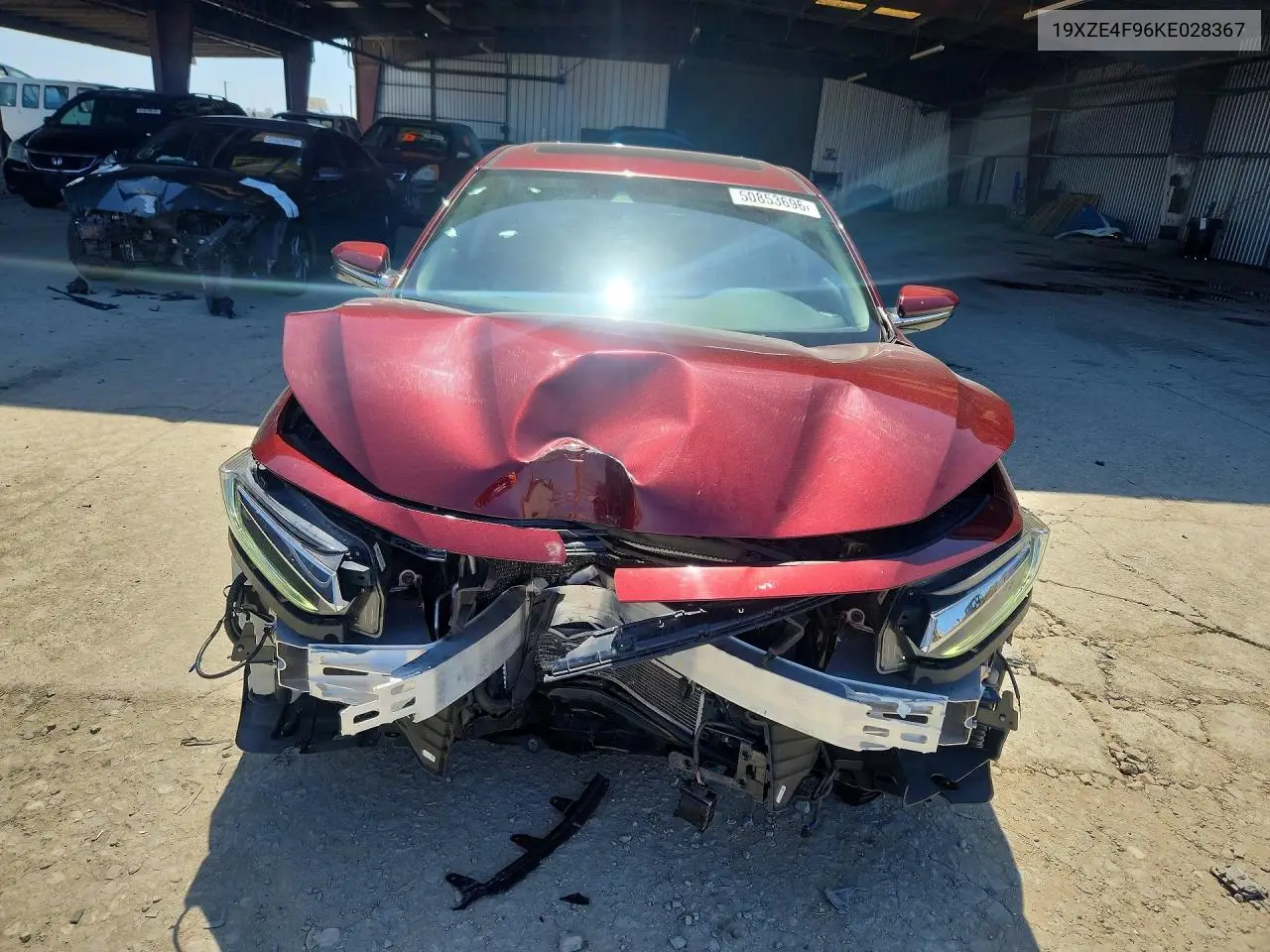 2019 Honda Insight Touring VIN: 19XZE4F96KE028367 Lot: 50853696