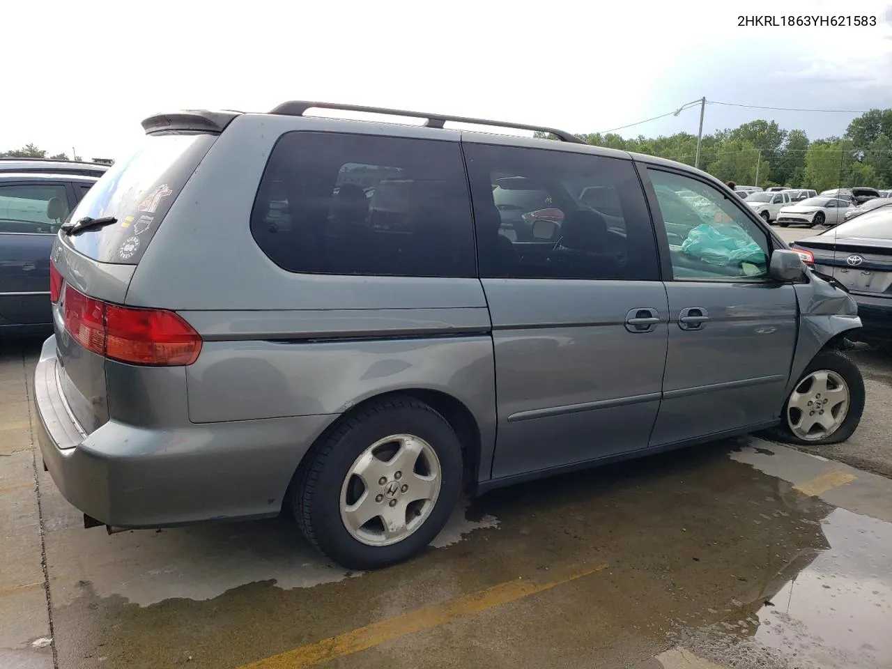 2000 Honda Odyssey Ex VIN: 2HKRL1863YH621583 Lot: 64991414