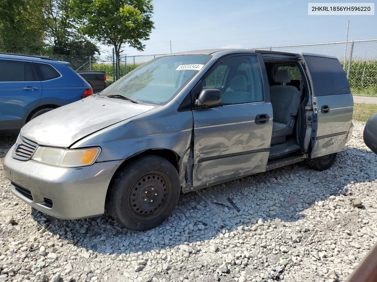 2000 Honda Odyssey Lx VIN: 2HKRL1856YH596220 Lot: 68830344